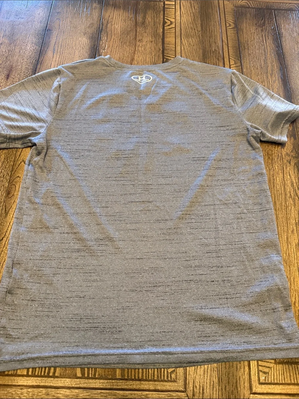 Under Armour Gray Tee with Blue Logo